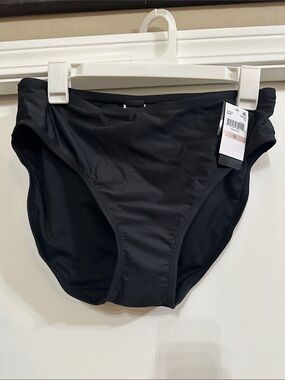 Island Escape Black High-Waist Bikini Bottom